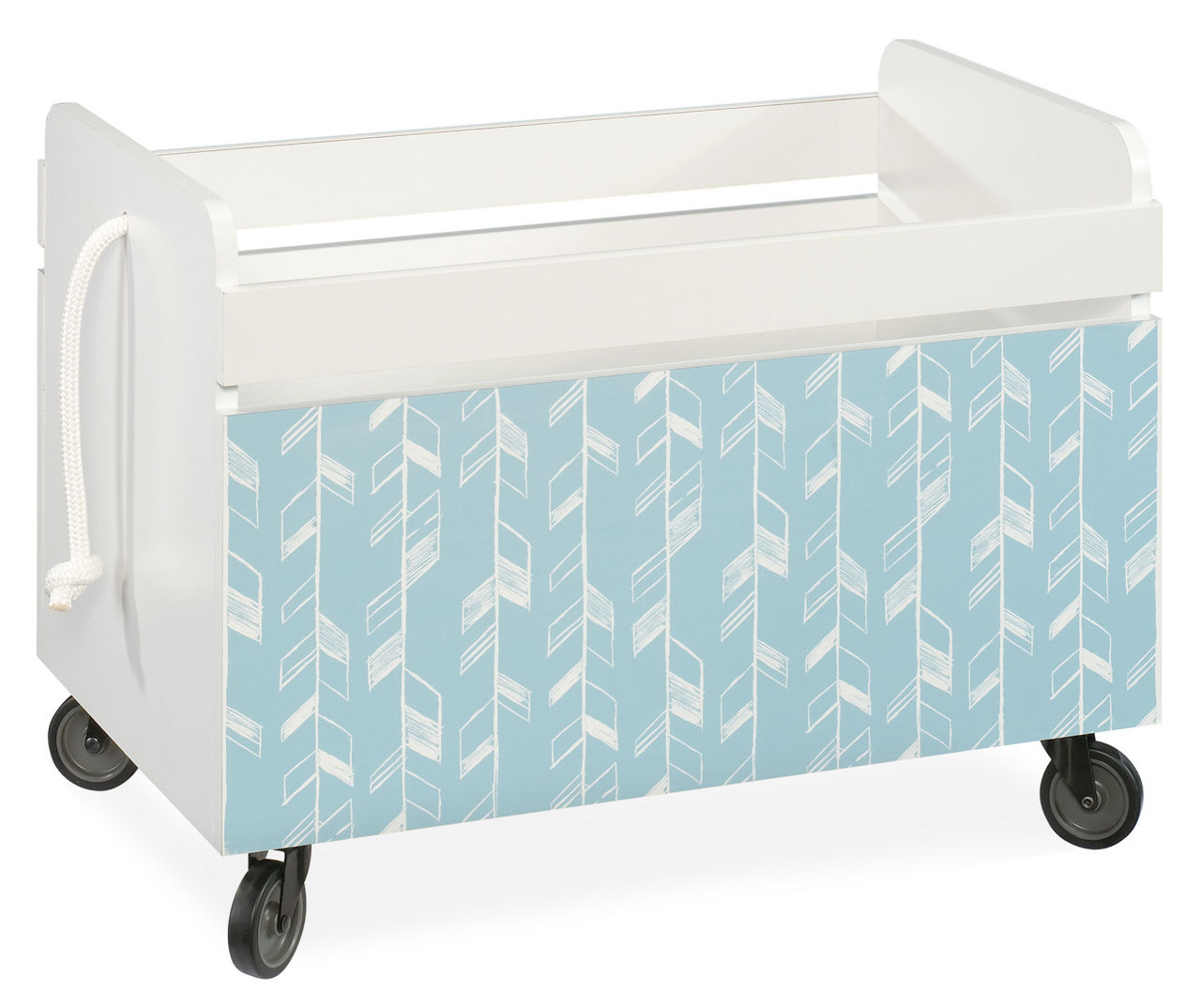 Sauder Kids Pinwheel White Rolling Toy Box Big Lots