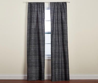 Black Tauri Thermal Curtain Panel Pair, (84