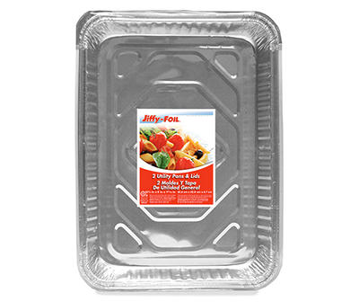 Utility Pans with Lids, 2-Pack