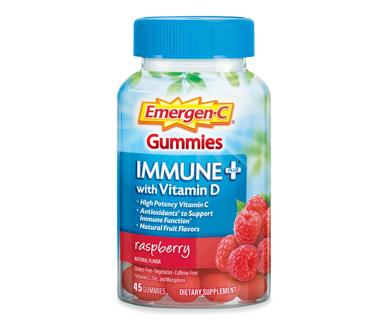 EmergenC EmergenC Immune+ Gummies, 750 mg Vitamin C with Vitamin D