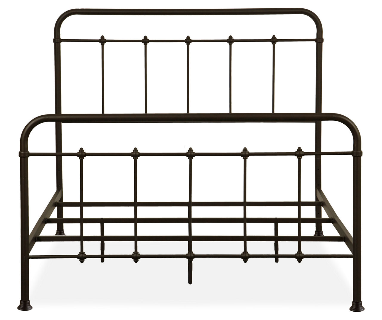 Brown Metal Curved Queen Bed | Big Lots