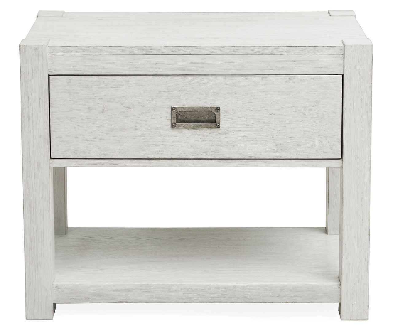 White Modern Farmhouse End Table | Big Lots