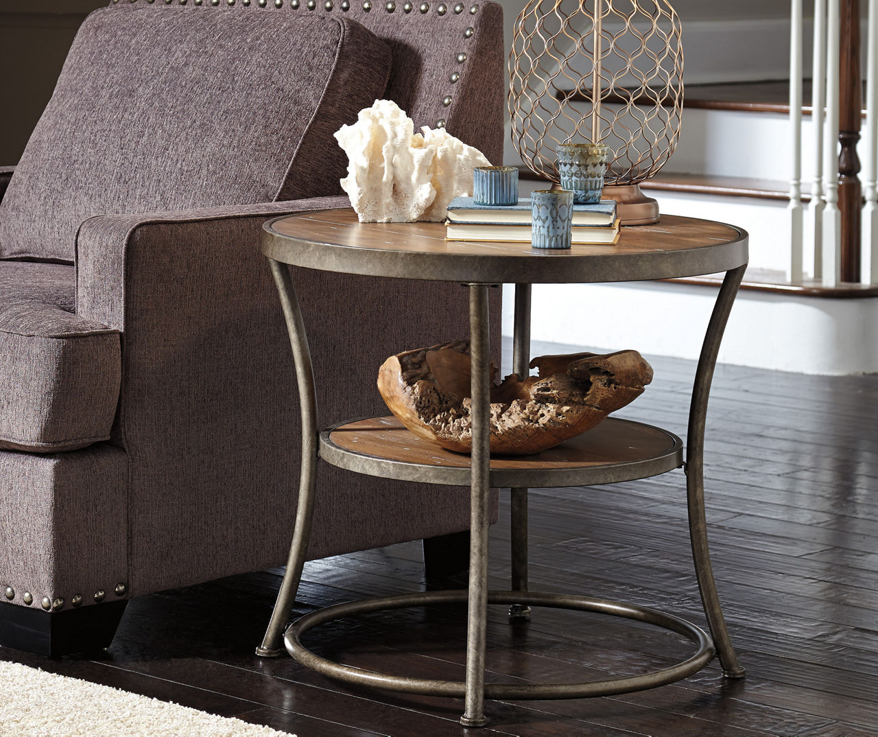 Signature Design By Ashley Nartina Brown End Table | Big Lots