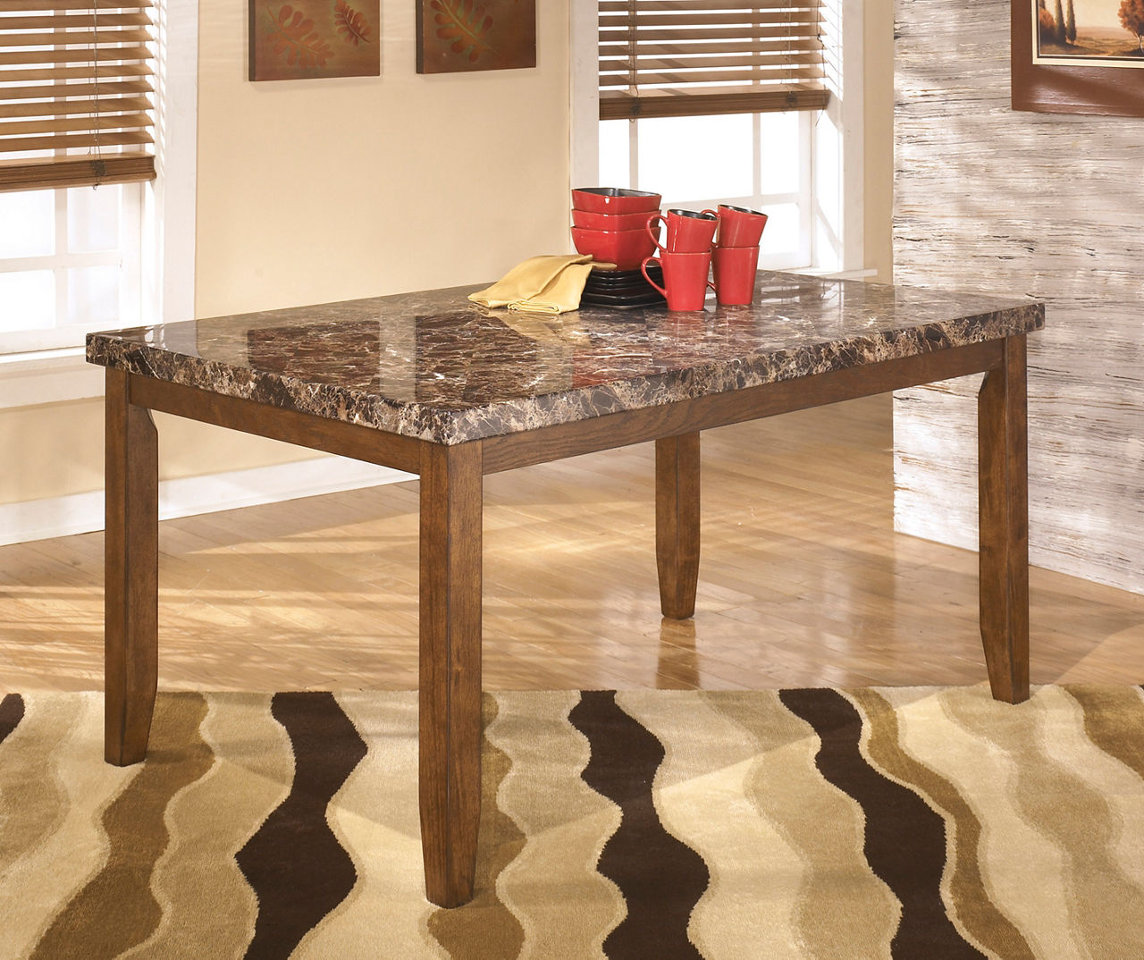 Faux marble dining table deals big lots