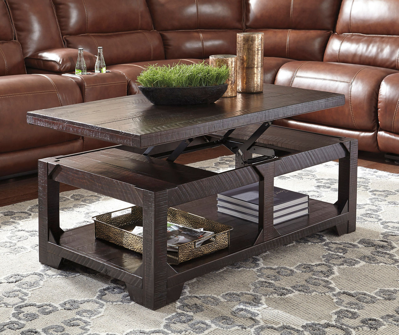 Big lots rustic coffee table discount