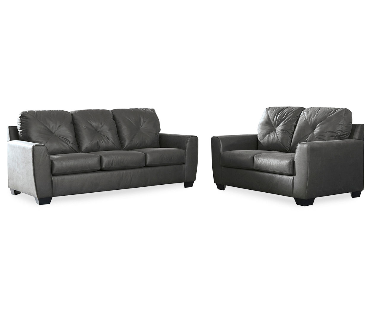 Big lots flannel charcoal sofa discount