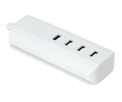 Gray 4-Port USB Charge Power Strip
