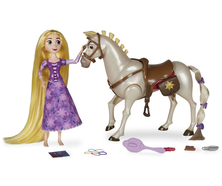 Rapunzel doll store and horse set