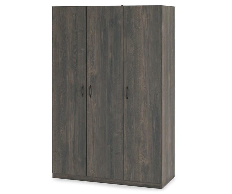 Rodeo Weathered Oak 3-Door Wardrobe