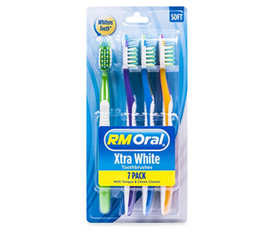Xtra White Soft Toothbrush, 7-Pack