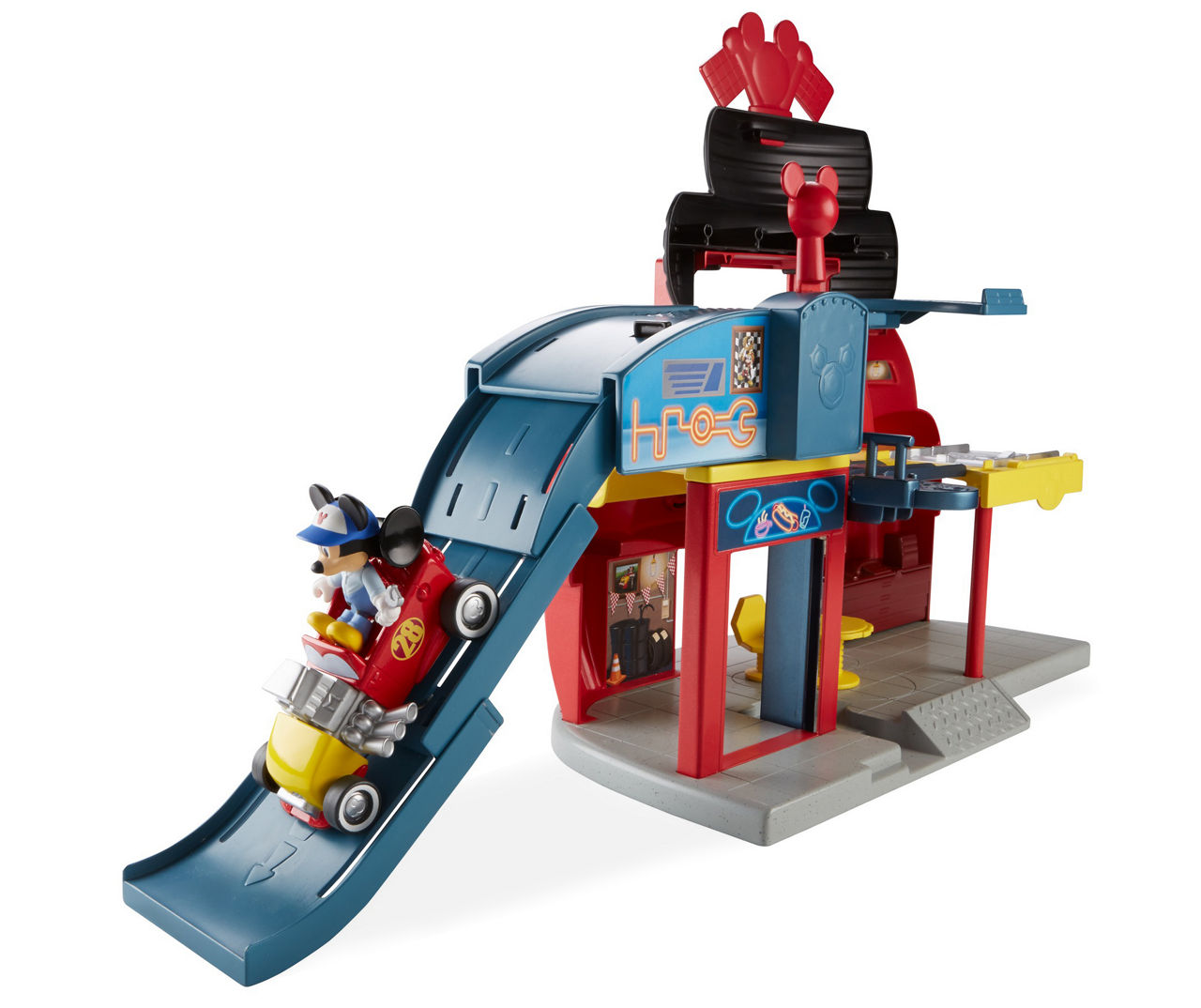 Mickey mouse on sale garage playset