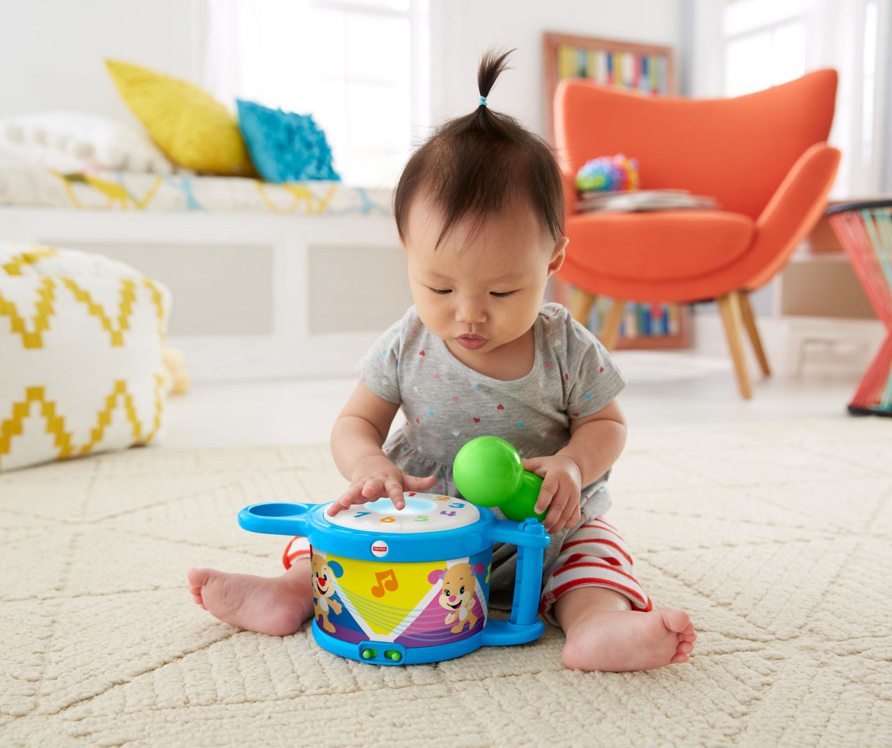 Fisher price laugh and cheap learn drum