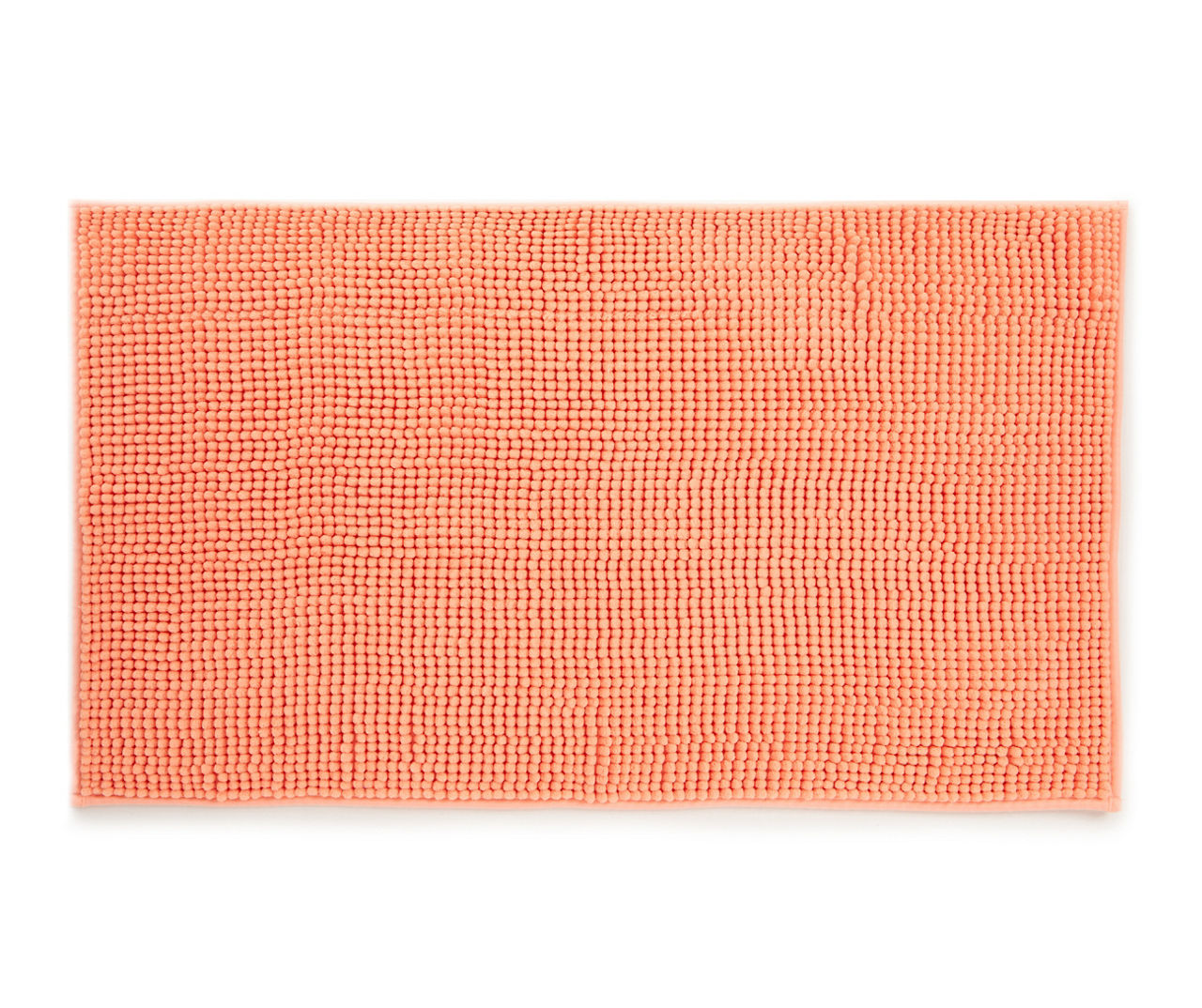 Papaya Punch Textured Bath Rug, (20" x 34")