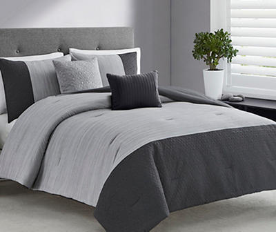 Living Colors Dye Gray 5-Piece Comforter Sets