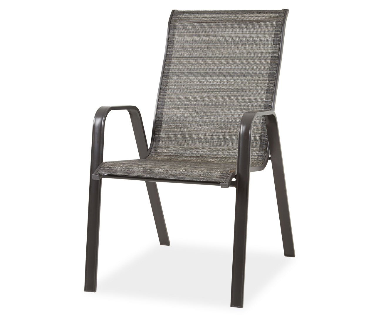 Wilson Fisher Boca Black Sling Stacking Outdoor Dining Chair