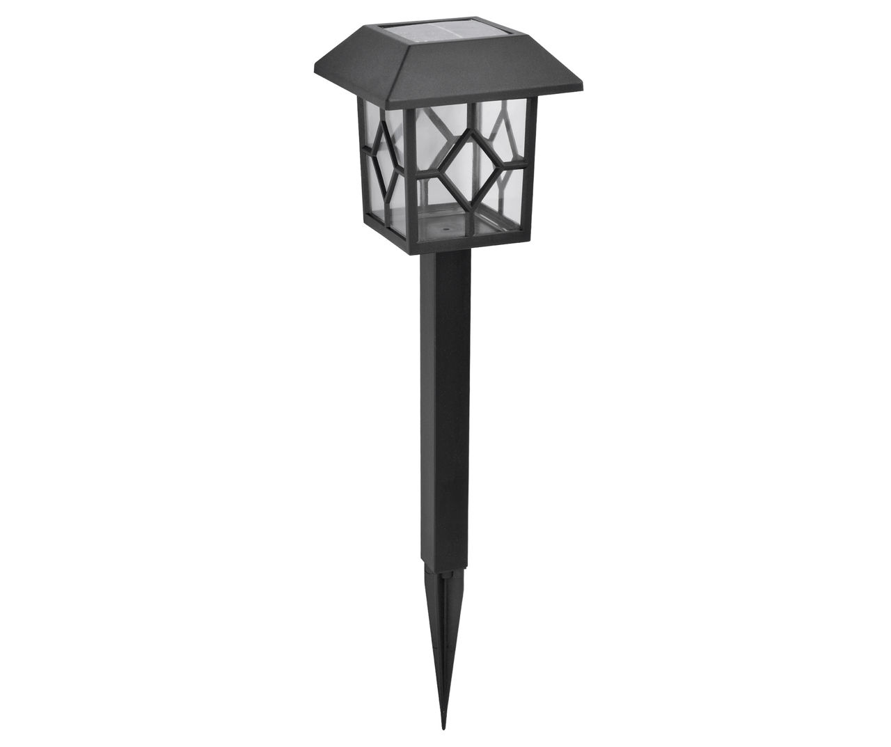 Black Windowpane 10x LED Solar 6-Piece Pathyway Light Set