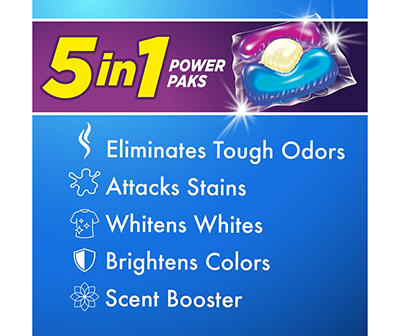 Arm & Hammer Plus OxiClean Fresh Burst 5 in 1 Power Paks Concentrated Laundry Detergent 42 ct Paks