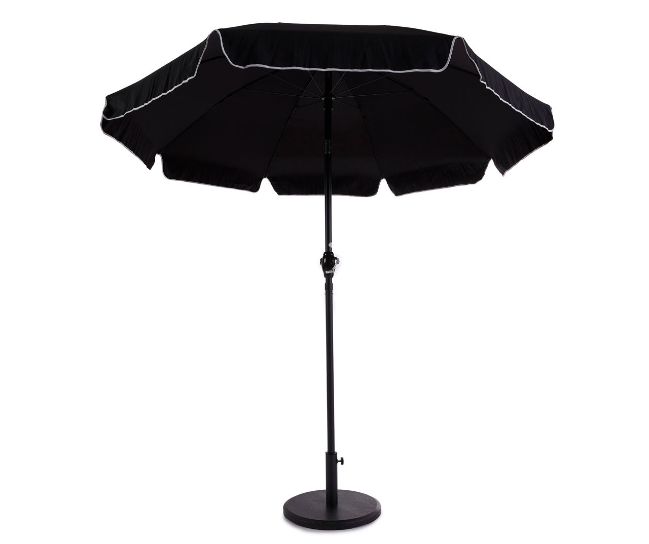 Wilson & Fisher 7.5' Black Round Tilt Cafe Patio Umbrella | Big Lots