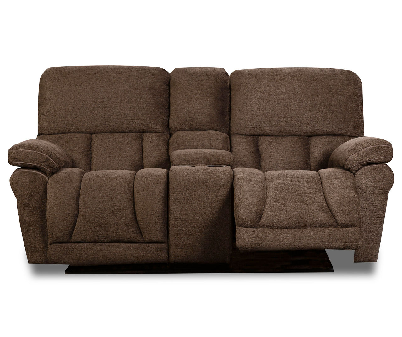 Stonehill chocolate store brown reclining sofa