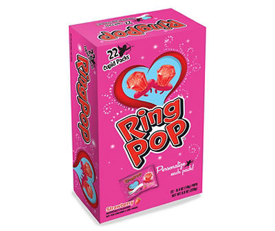 Ring Pop Strawberry 22-Piece Valentine Exchange Kit