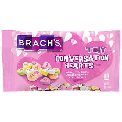 BRACH'S Tiny Conversation Hearts Valentines Candy 7 oz. Bag