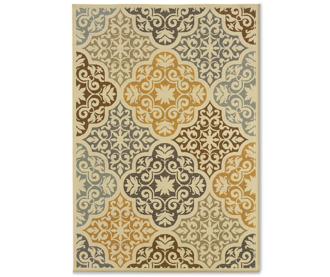 Gaines Warm White Indoor/Outdoor Area Rugs Big Lots
