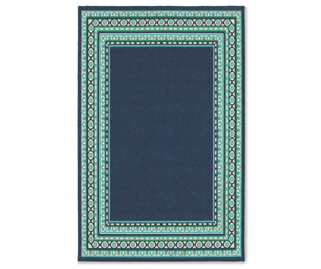 Kimbell Navy Blue Indoor/Outdoor Area Rugs Big Lots