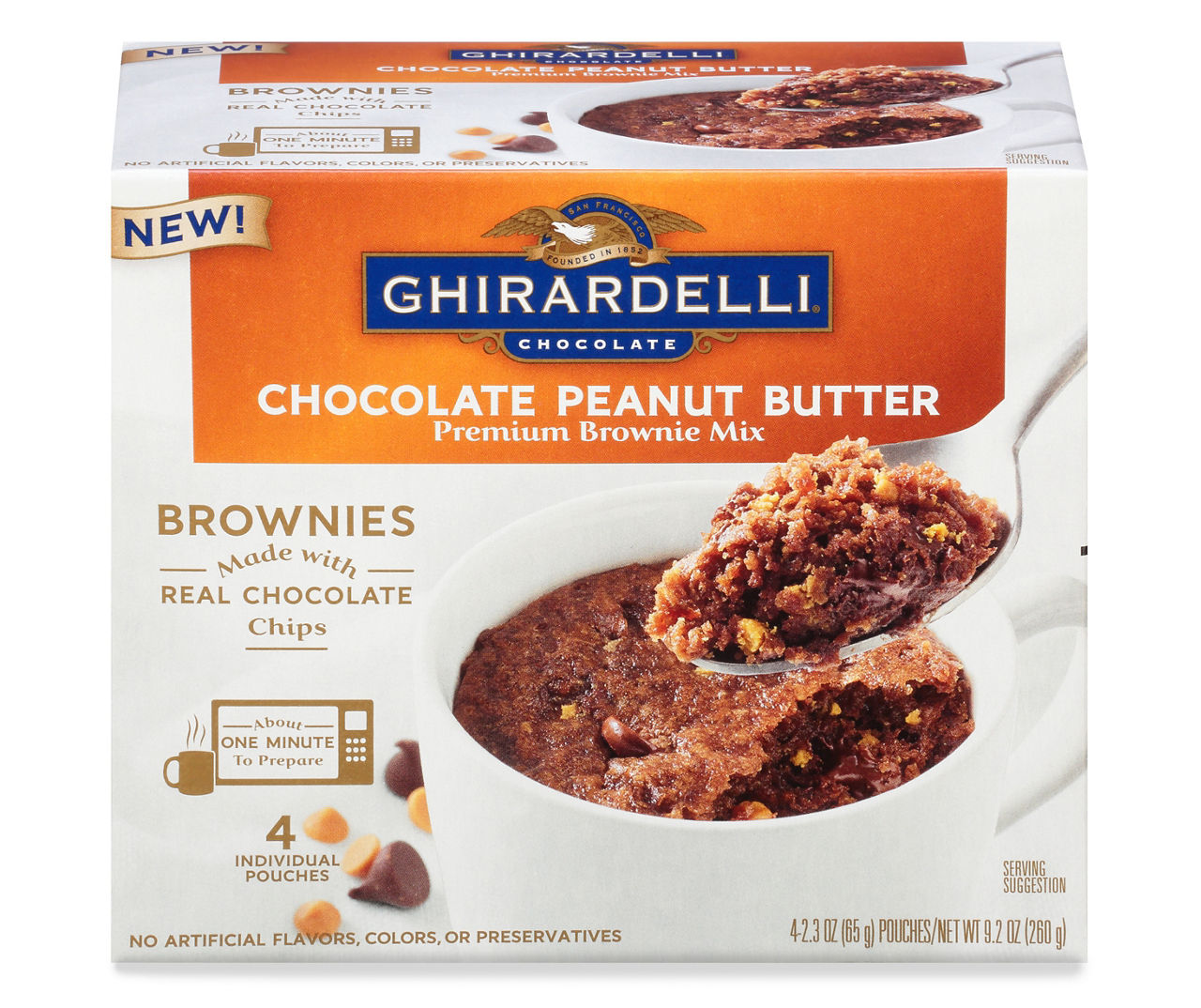 Ghirardelli Ghirardelli Chocolate Peanut Butter Premium Brownie Mix 42.3 oz. Pouches Big Lots