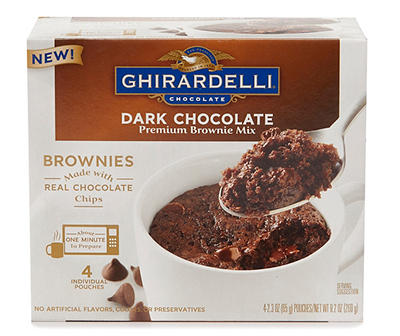 Ghirardelli� Dark Chocolate Premium Brownie Mix 4-2.3 oz. Pouches