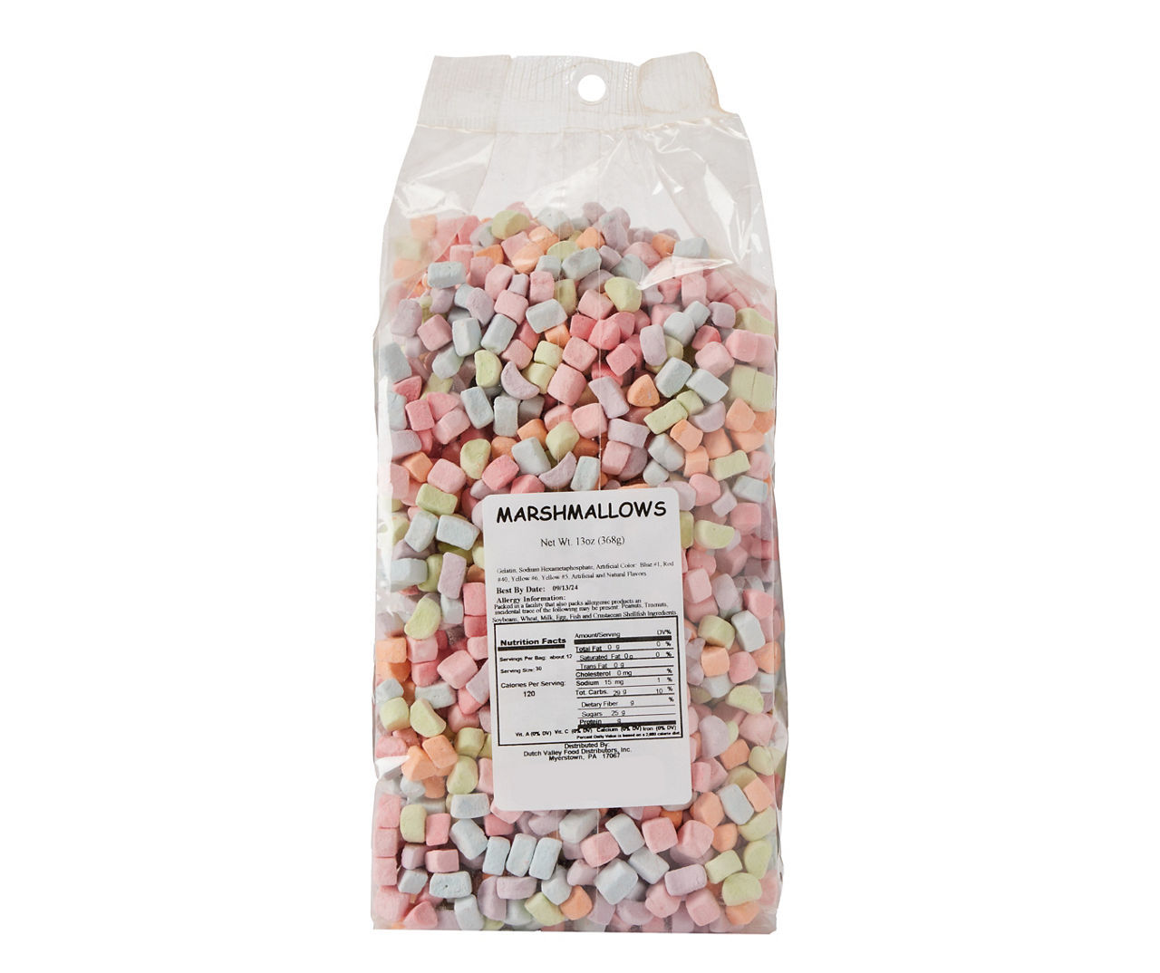 Dutch Valley Dehydrated Assorted Colors Marshmallow Bits, 13 Oz. Big Lots