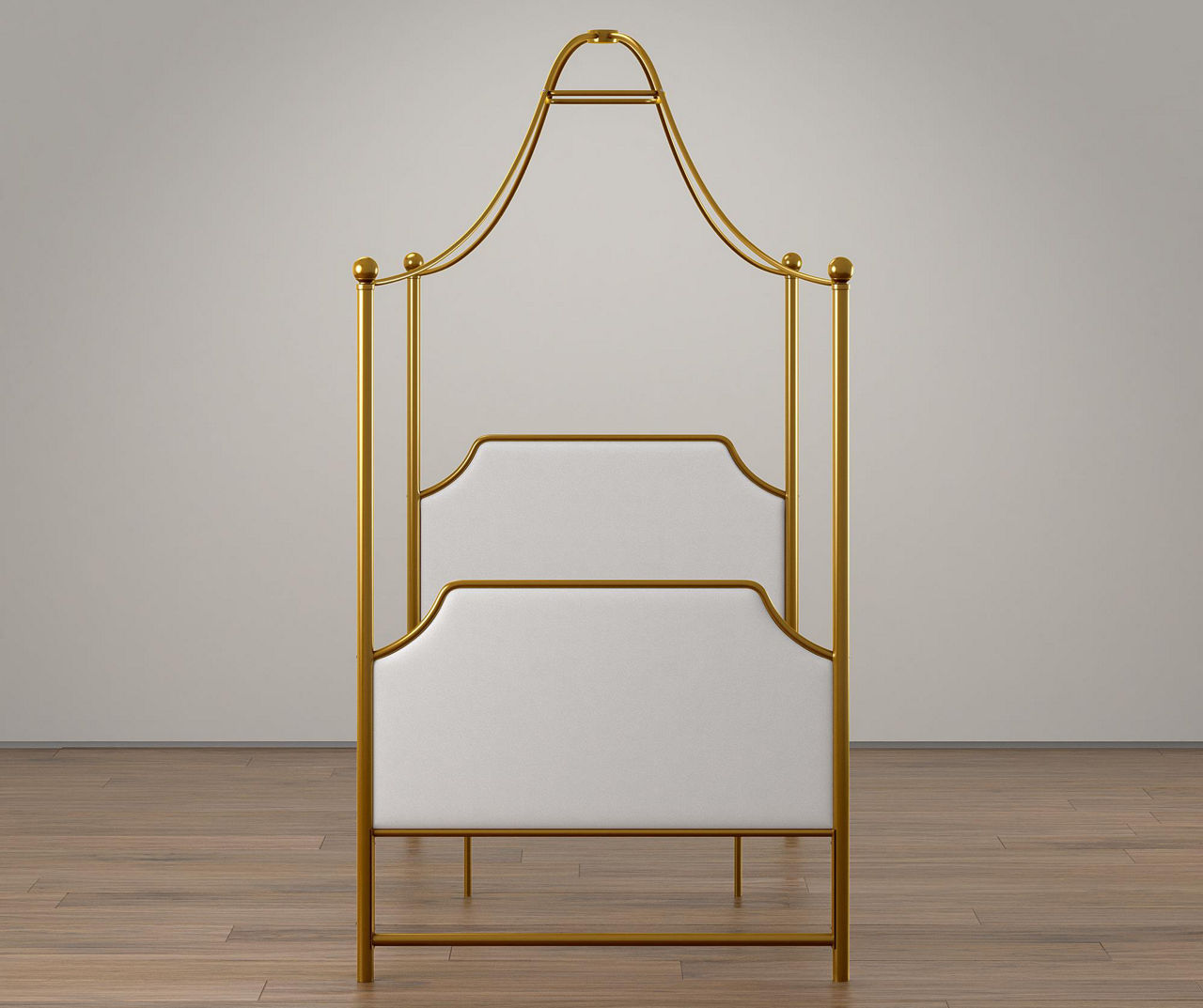Monarch Hill Clementine Gold Twin Canopy Bed