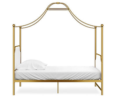 Monarch Hill Clementine Gold Twin Canopy Bed