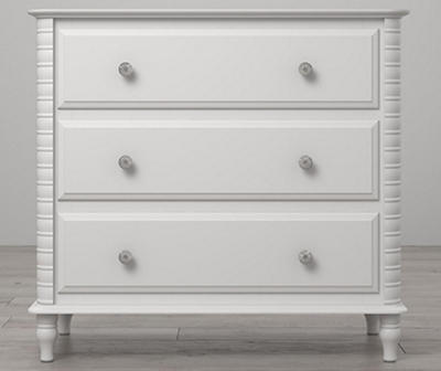 Rowan Valley Linden White 3-Drawer Dresser