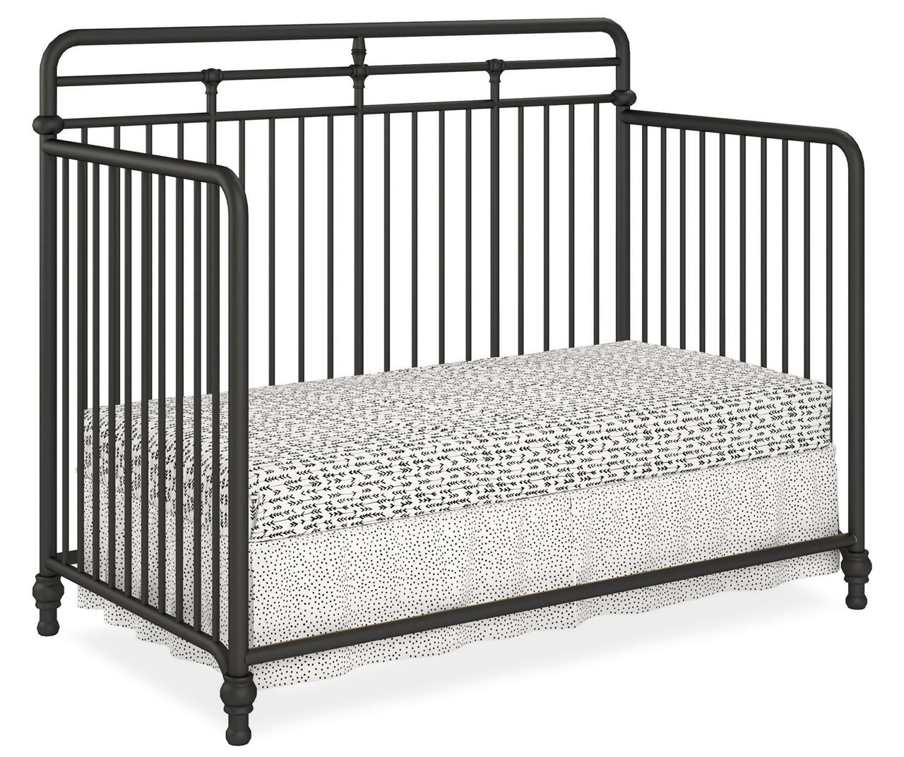 Metal black outlet crib