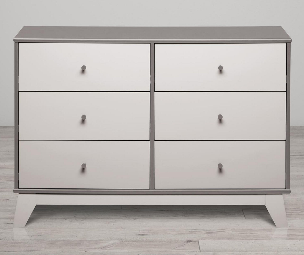 Rowan Valley Flint Gray Two-Tone 6-Drawer Dresser