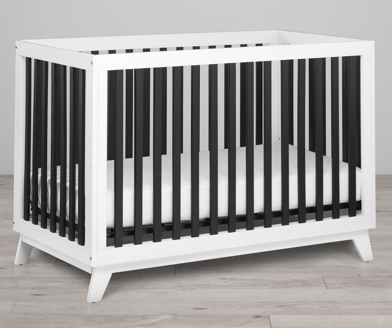 Little Seeds Rowan Valley Flint Black White Crib Big Lots