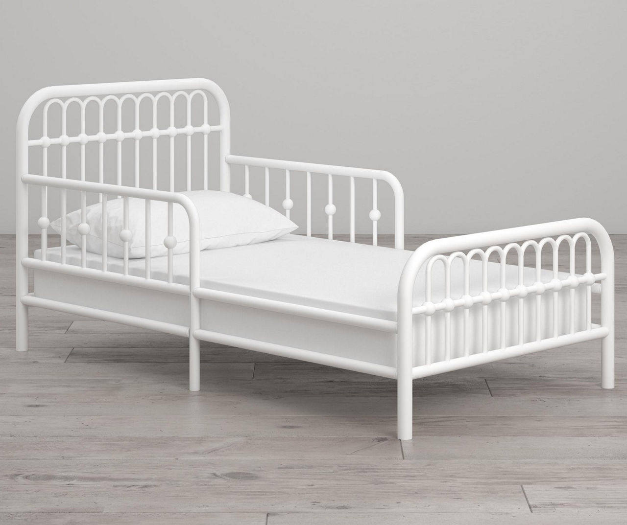 Monarch Hill Ivy White Metal Toddler Bed