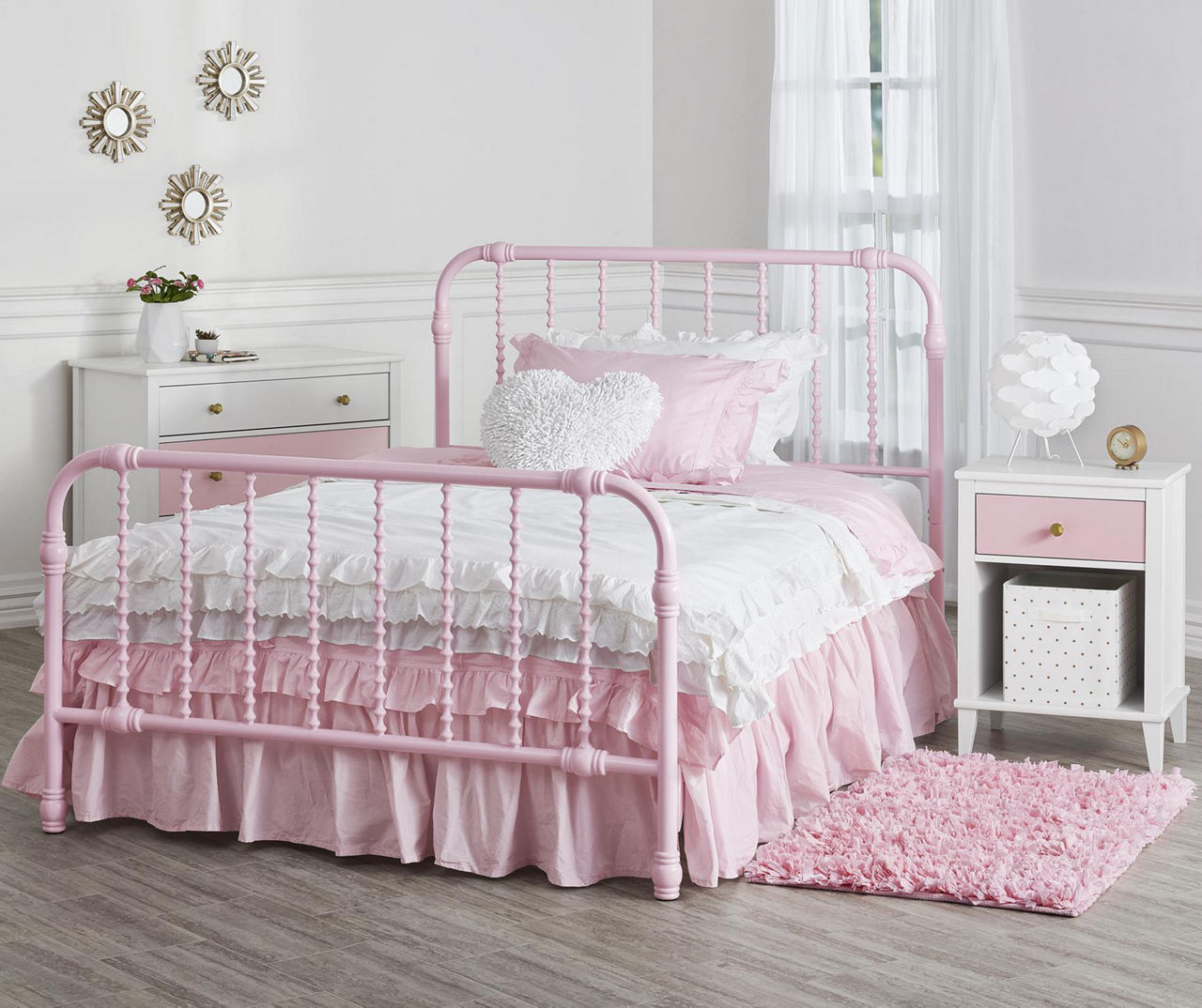 Monarch Hill Wren Pink Full Metal Bed