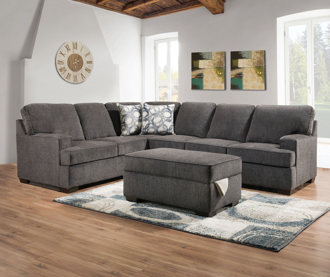 Big lots deals charcoal sofa