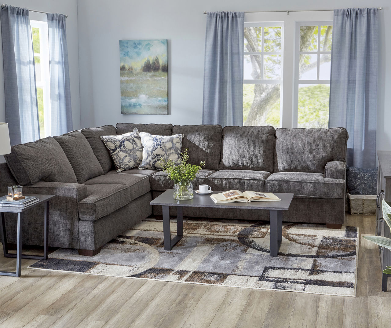 Lane kasan deals grey sectional