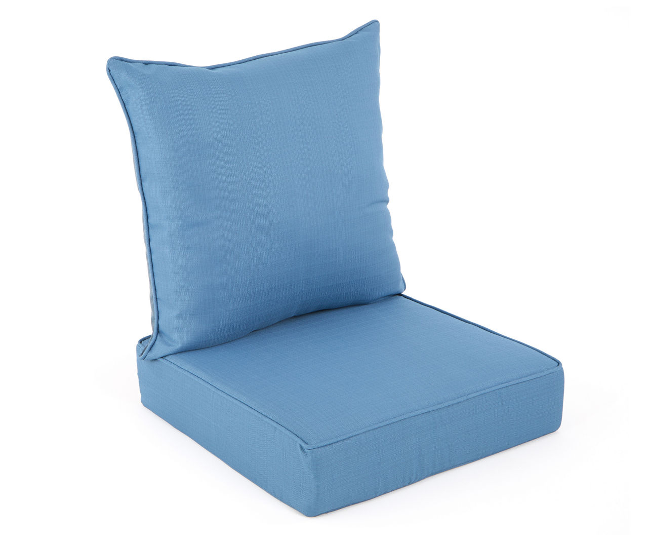 Captain's blue reversible deep top seat outdoor cushion set