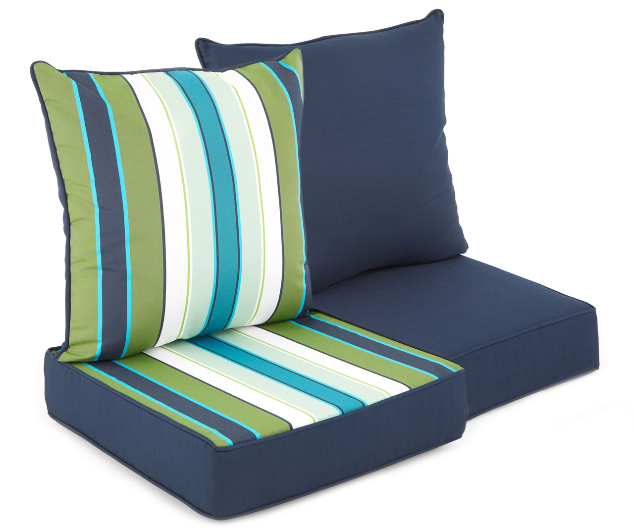 Green Deep Seat Outdoor Cushion Set