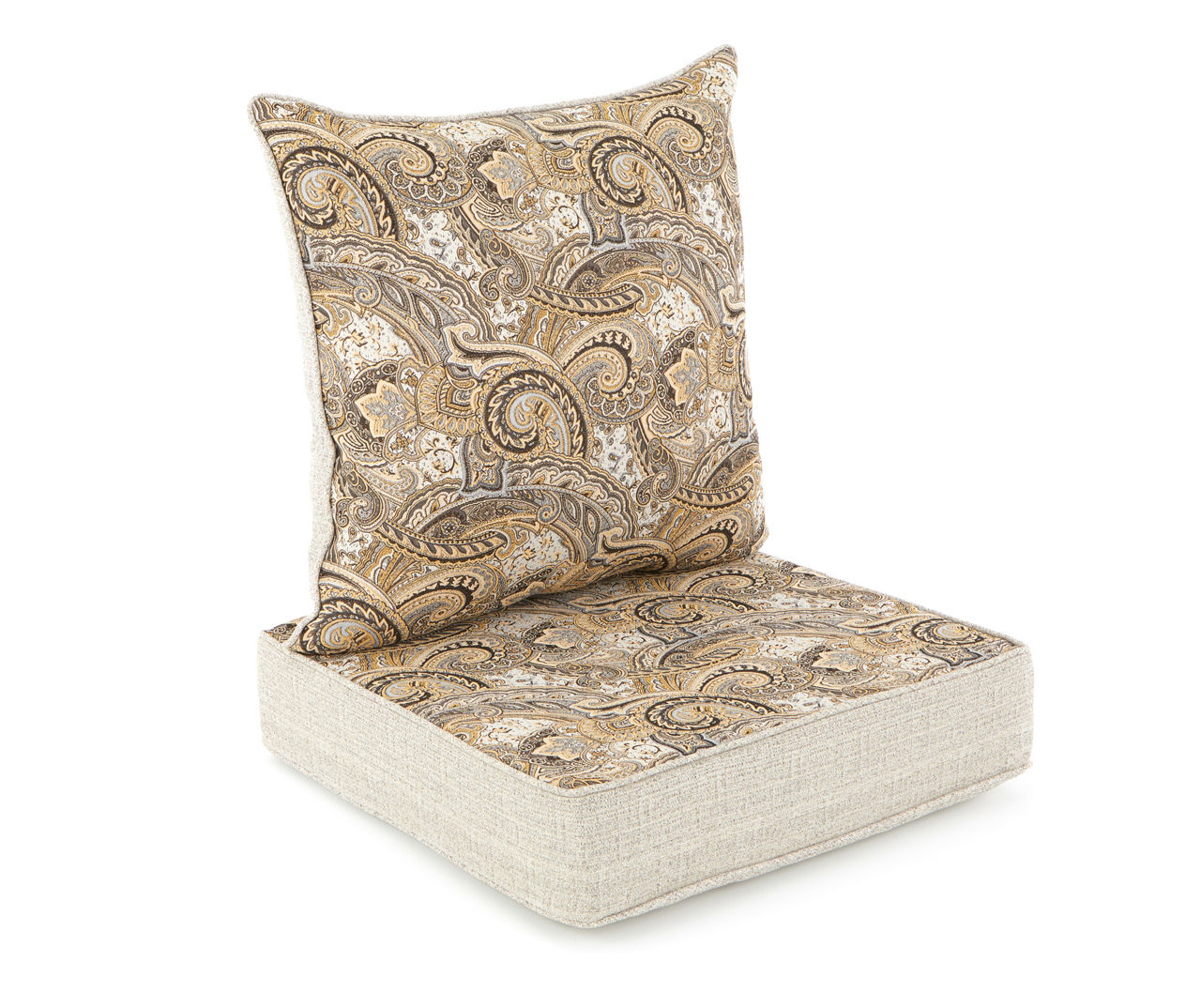 Gray Paisley Reversible Deep Seat Outdoor Cushion Set Big Lots