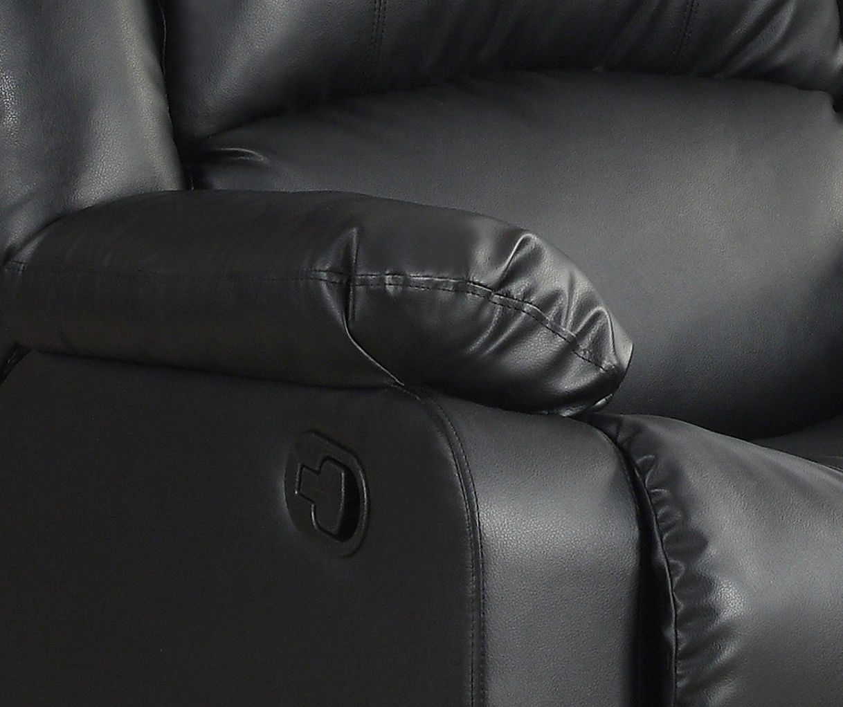 Preston faux leather online recliner