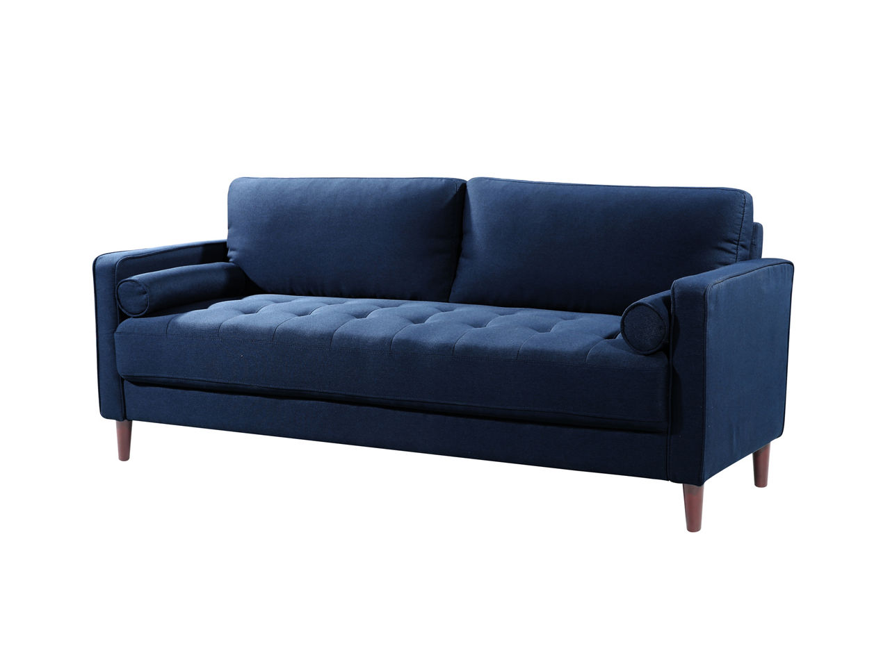 Lillith Navy Blue Mid-Century Sofa