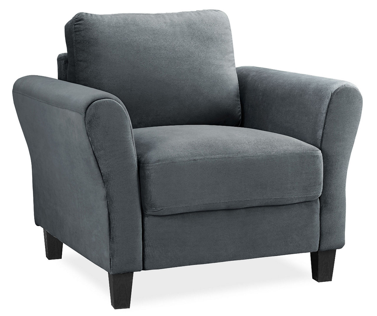 Big best sale grey chair