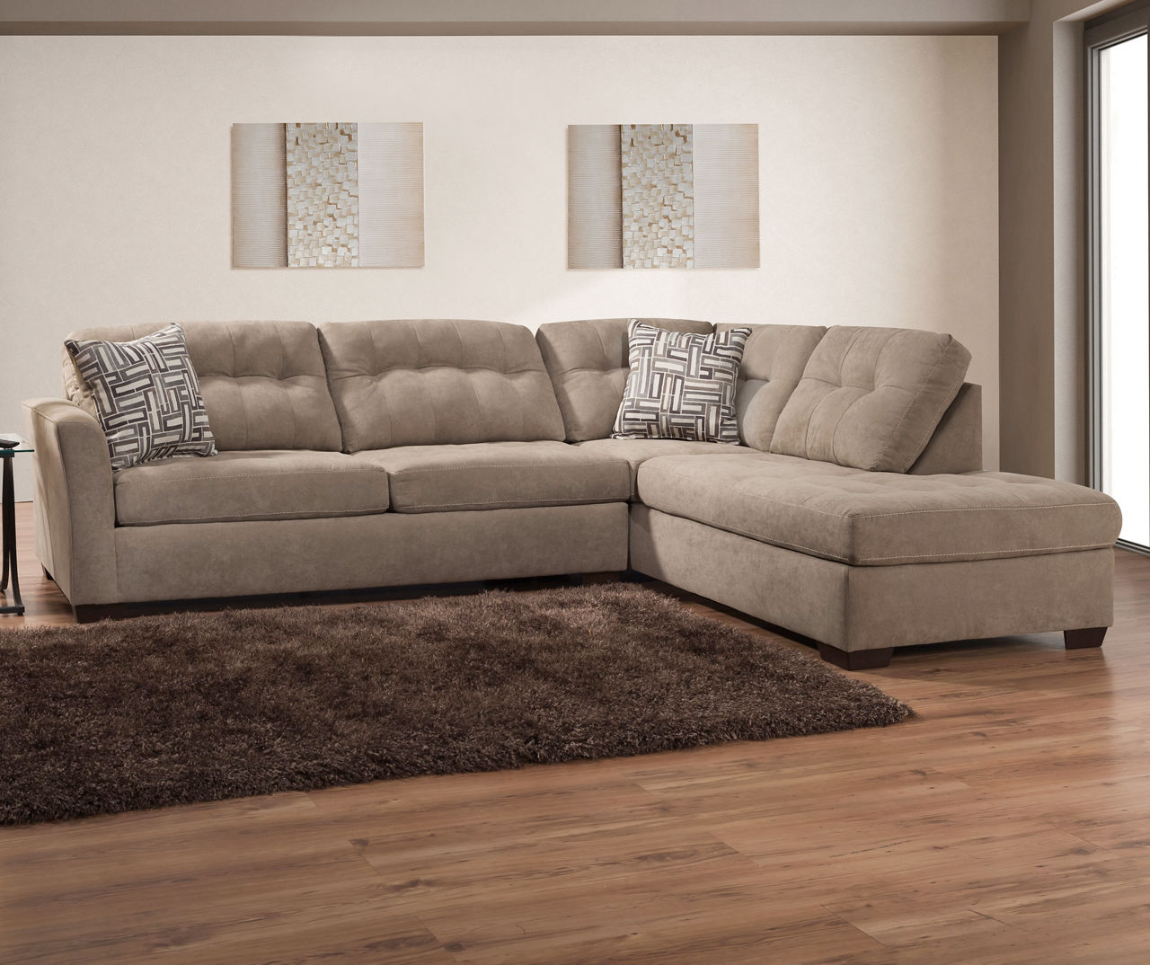 Pasadena Tan Living Room Sectional