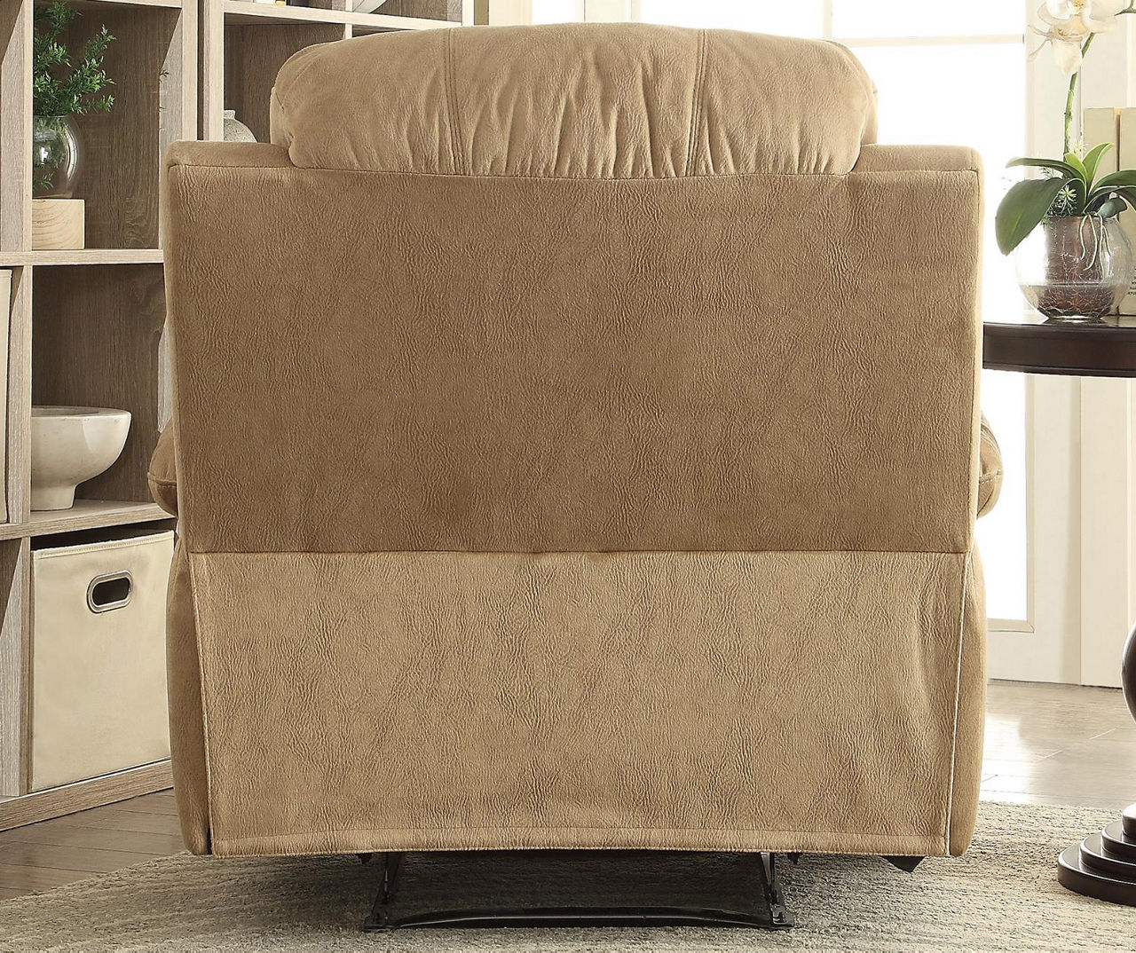 Bina Light Brown Microfiber Recliner