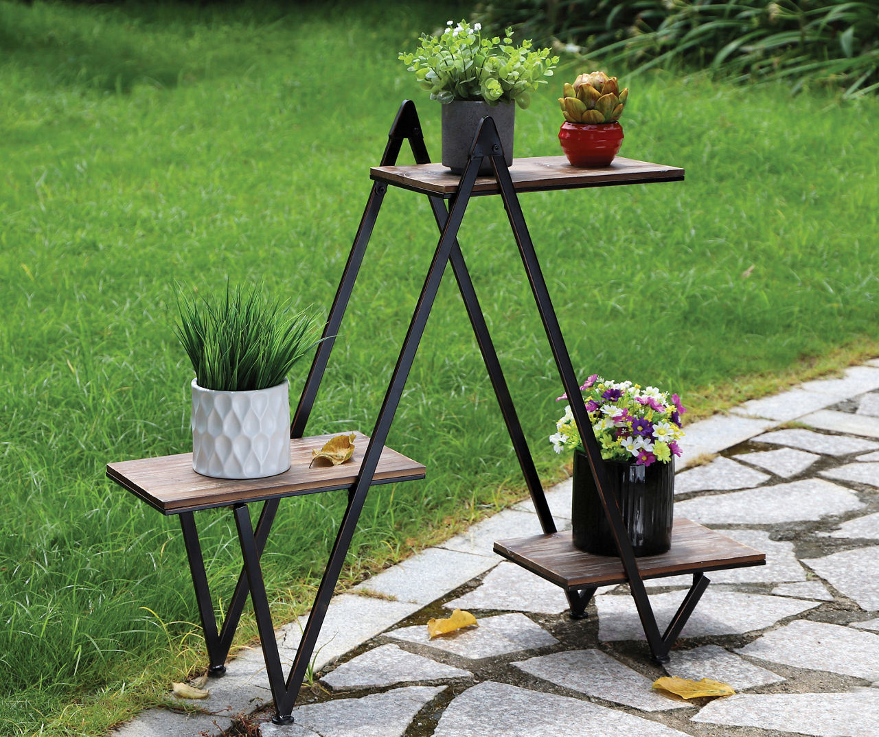 tiered planter stand