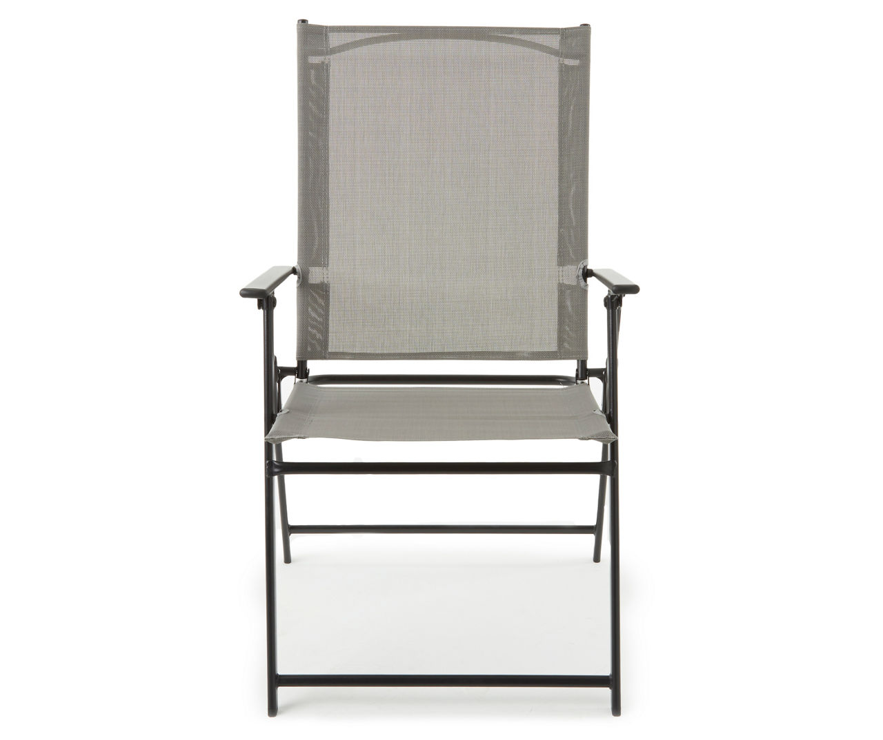 Wilson Fisher Gray Sling Fabric Outdoor Folding Chair Big Lots